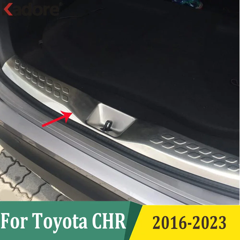 

For Toyota CHR C-HR 2016-2021 2022 2023 Rear Boot Bumper Protector Sills Trunk Protect Cover Trim Car Accessories Steel