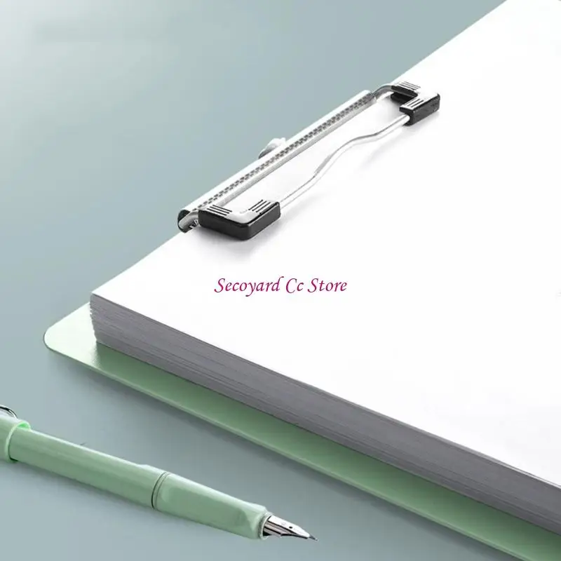 N3UC 4Pcs/Pack Clipboard with Retactable Hanging Hook 12x8Inch Conference Writing Board for Office School Restaurant Cafe