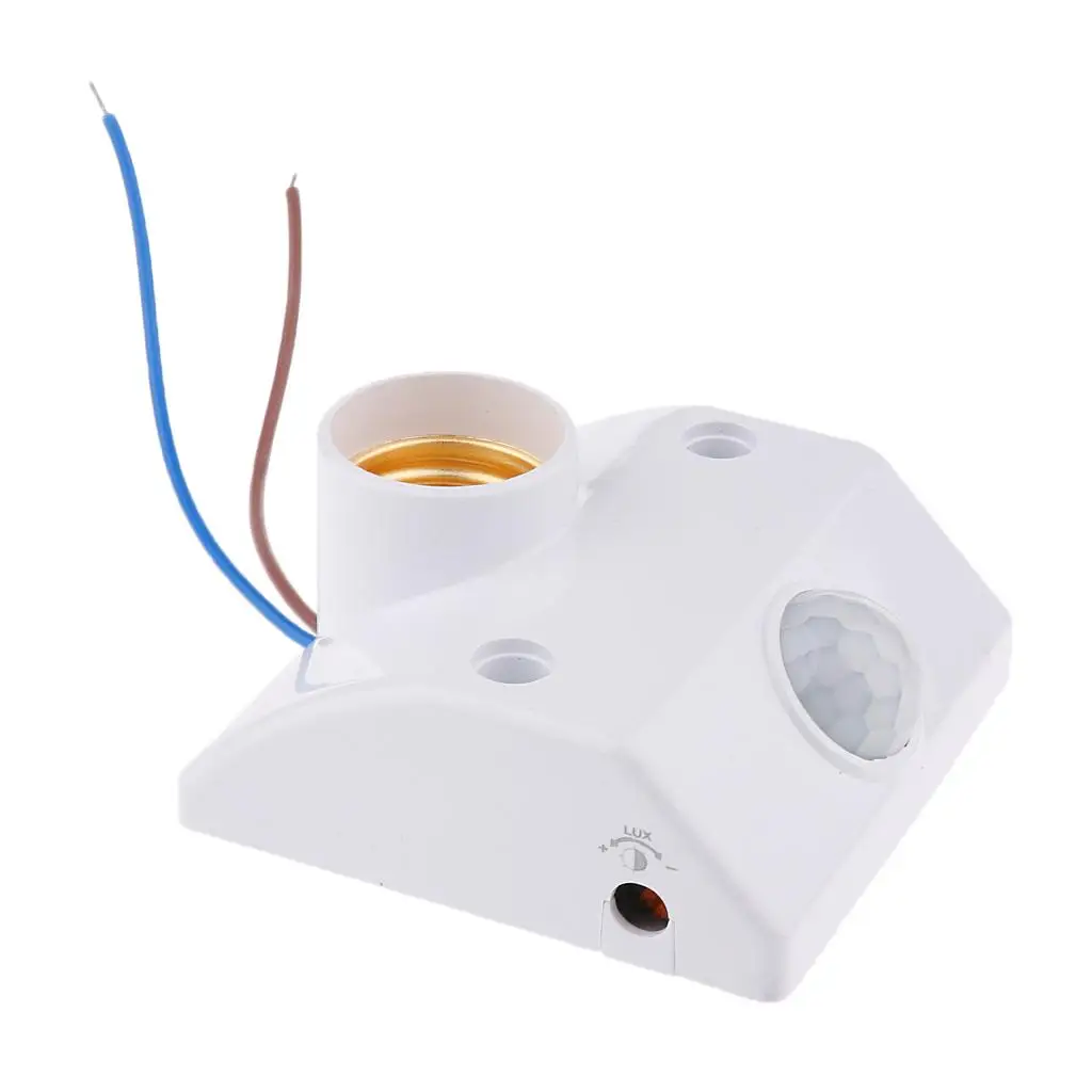 PIR Motion Sensor Detector สกรูหลอดไฟสําหรับระเบียง,ห้องเก็บของเข้มข้น