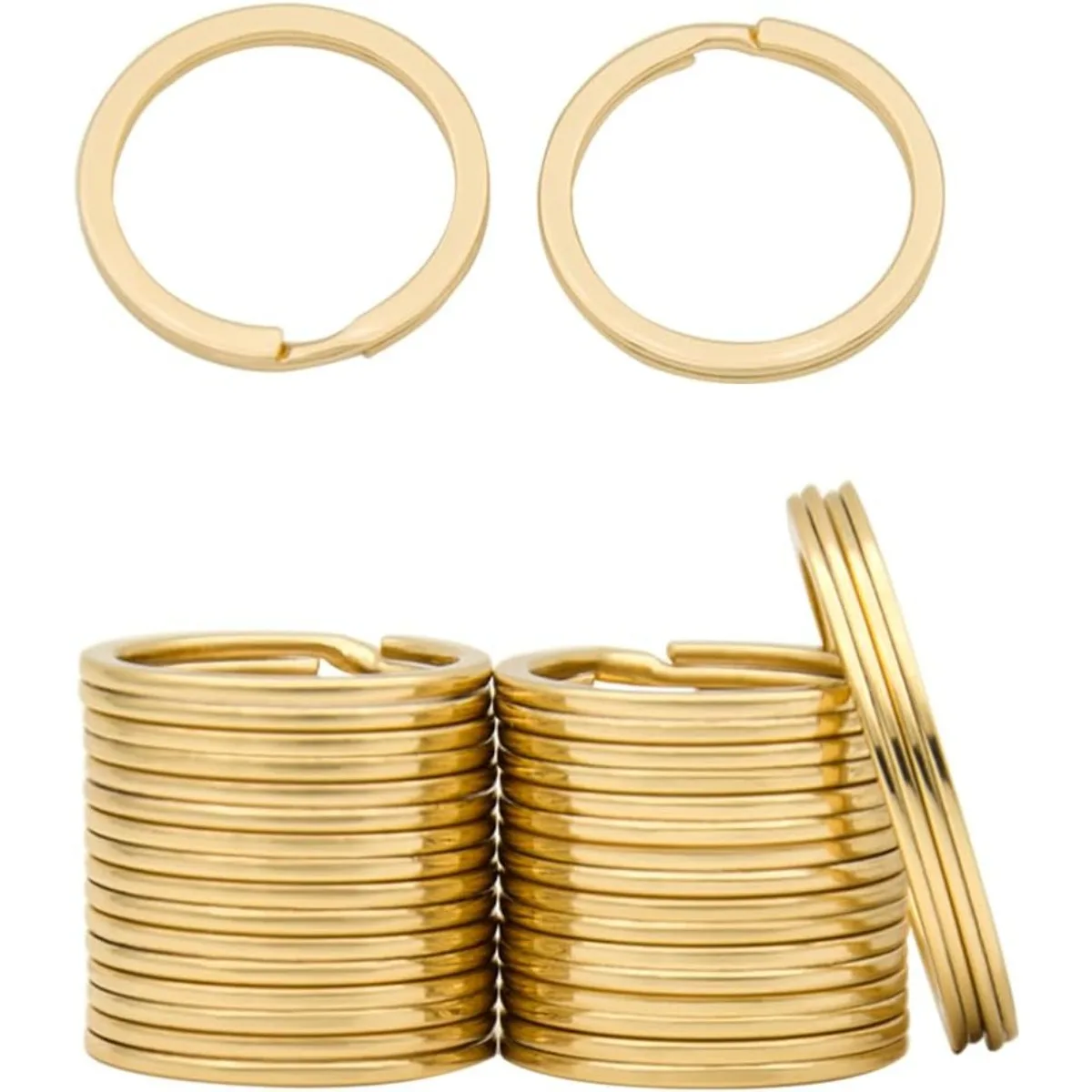 

Featuring solid metal construction, these practical split loops keep items securely attached. They serve as universal hardware and work perfectly for various daily matching needs at home and on the go.