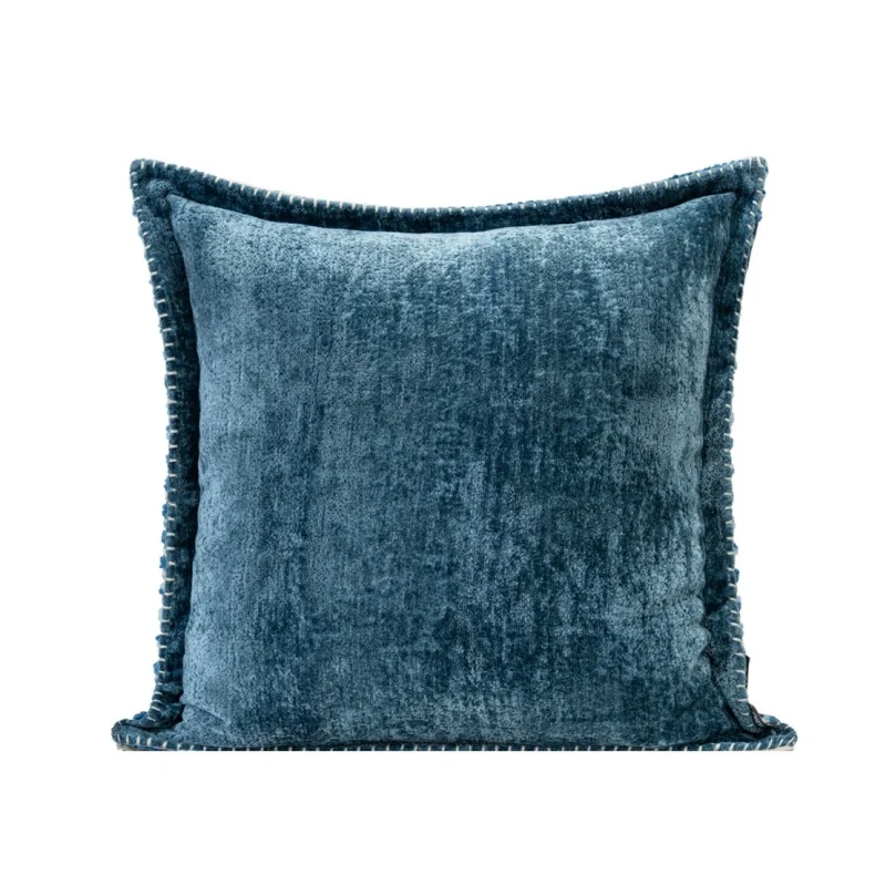 Sea Blue Pillows Geometric Stripe Texture Cushion Case Modern Simple Luxury Decorative Pillow Cover For Sofa Chair Home Decorate