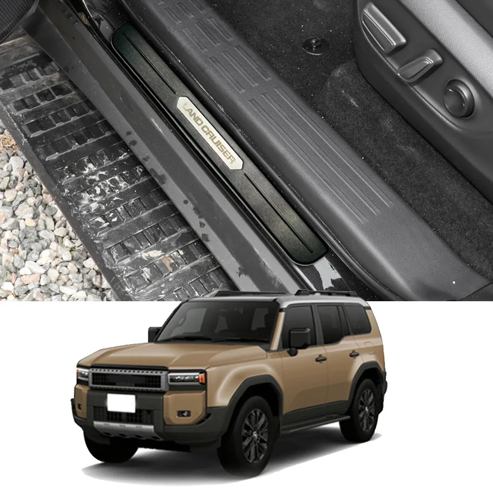 FOR New Land Cruiser 250 Rankle 250 TRJ250W GDJ250W 2024 External door sill pedal welcome pedal strip 4PCS