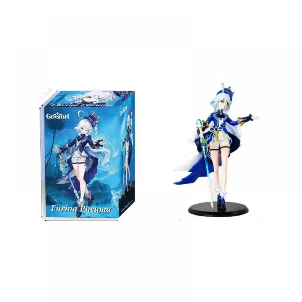 Genshin Impact Game Figuur Furina 23Cm Handheld Personeel Klassieke Staande Houding Pvc Action Figure Collection Model Speelgoed Kinderen Geschenken