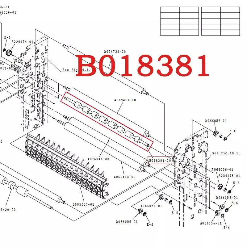 B018381สำหรับ Noritsu QSS 32/37/75 Minilab เครื่องเป่าผมลูกกลิ้ง