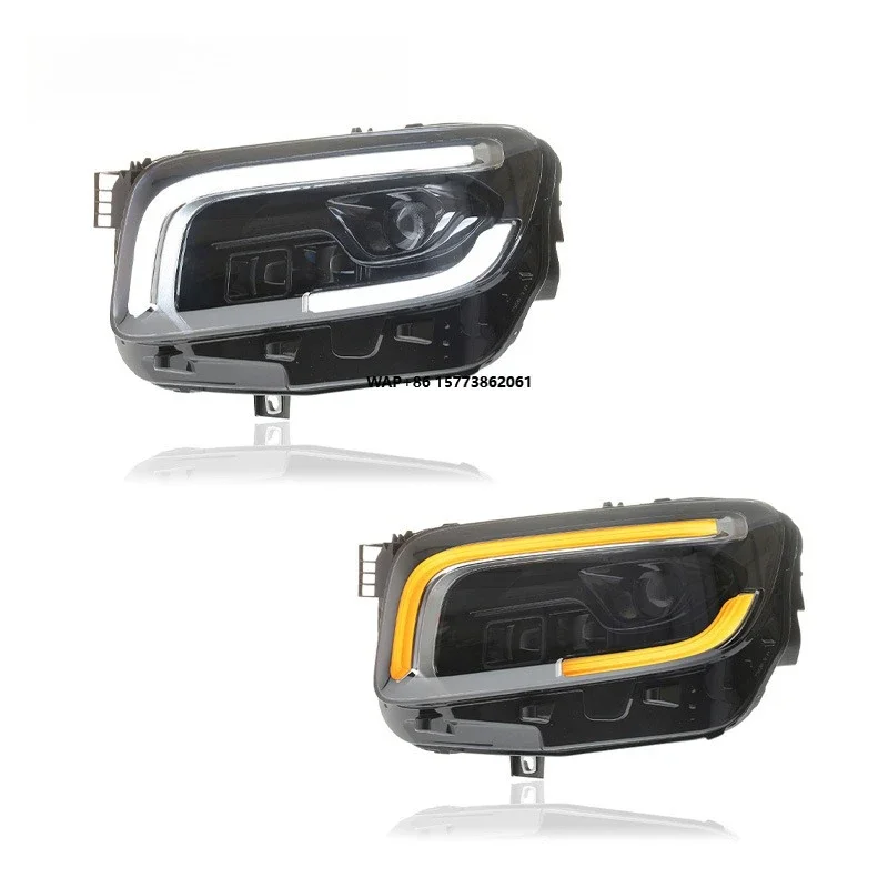 

1 Unit for 20-24 GLB Modified Headlight Assembly LED Lens Racing Daytime Running Light Flowing Turn signal