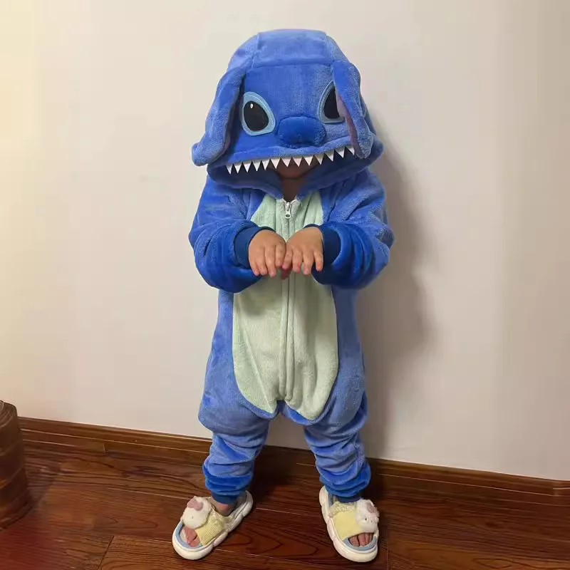 Pijama Enterizo Cálido de Otoño e Invierno, Superventas, con Diseño de Personajes de Anime y Animales de Dibujos Animados, Ropa de Casa y Disfraz para Gatear, Regalo