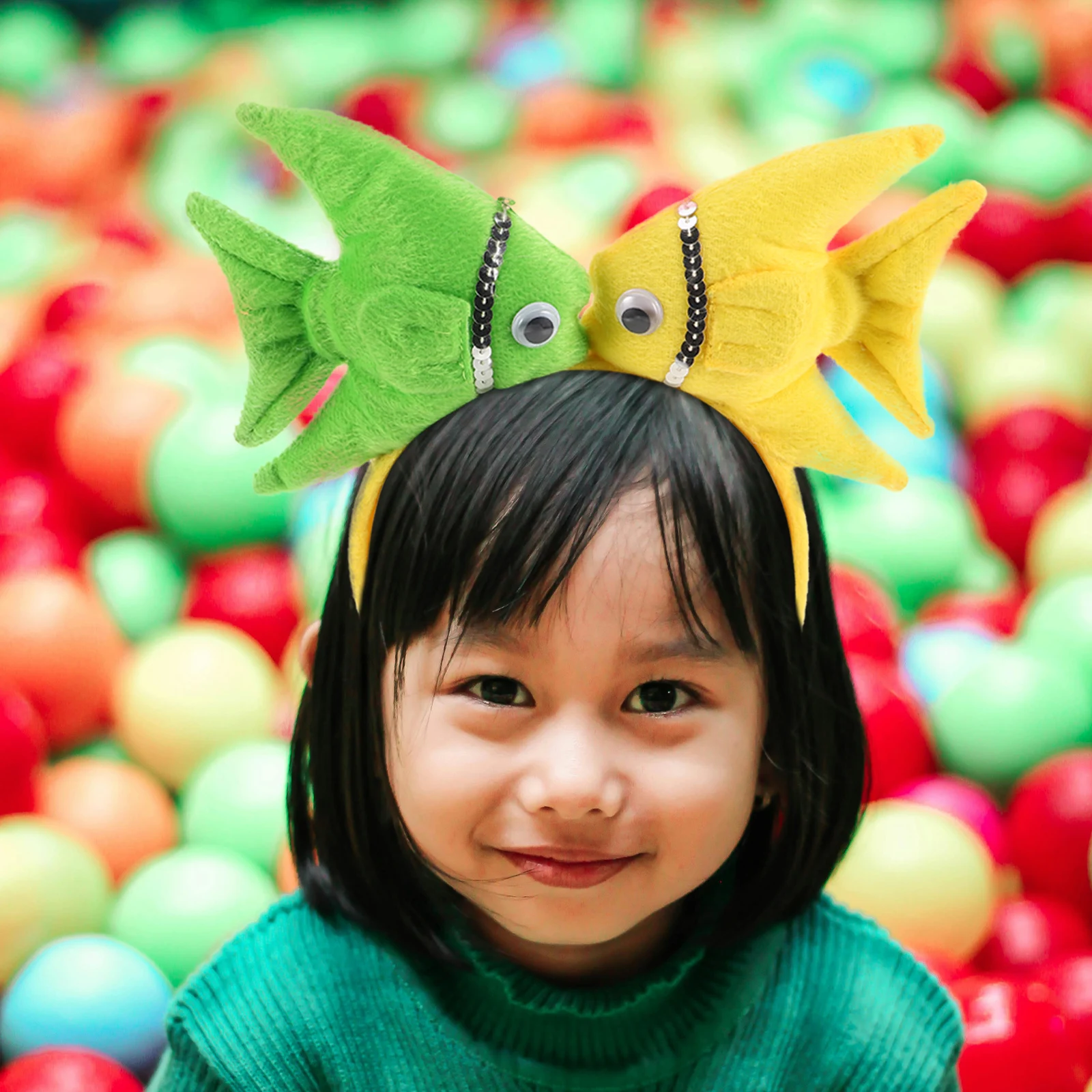 

Goldfish Headband Animal Hairpin Costume Kids Adorable Headdress 3D Ocean Party Favor Birthday Accessories Sea Creature Cartoon