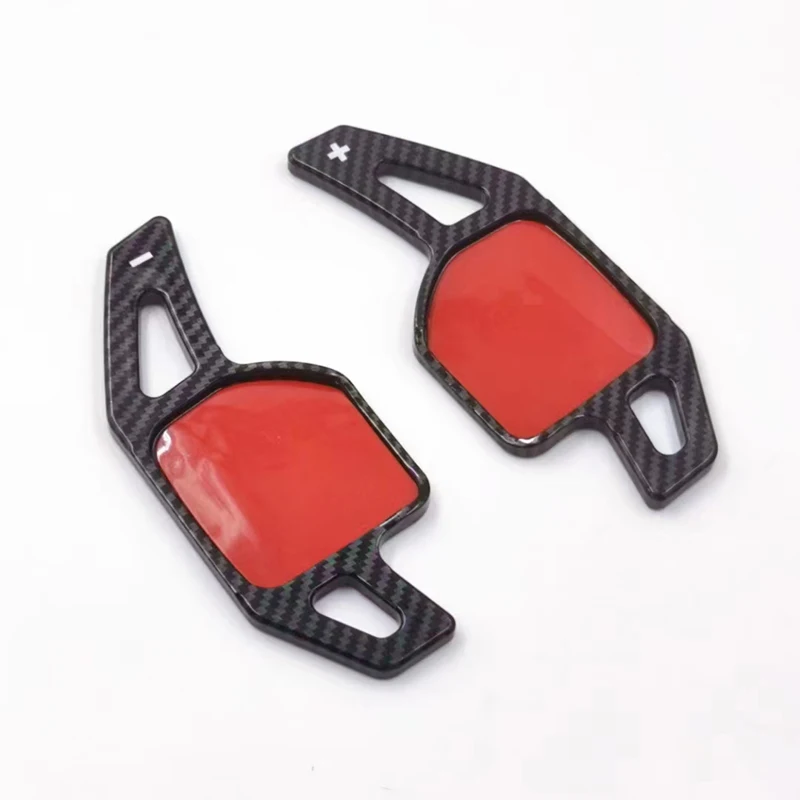 2 Pcs/Lot ABS Shift Paddle For Audi A3 A4 B8 A5 A6 A8 R8 Q5 Q7 TT 2012-2016 Steering Wheel Decoration Carbon Fiber Print Shifter