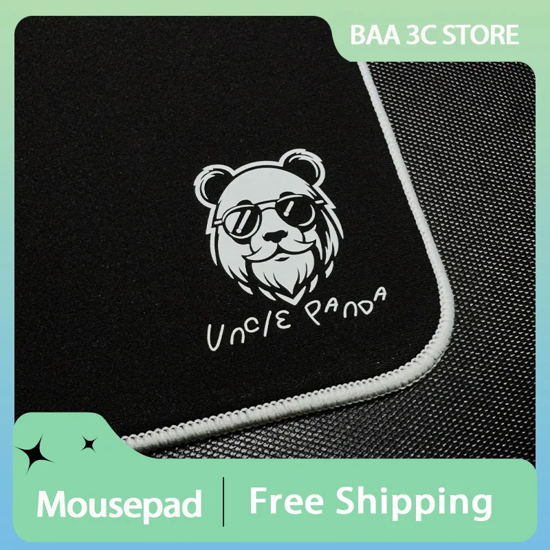 Uncle Panda Gaming Mousepad Bamboo Xsoft Control FPS Mousepads Smooth Desk Mat Pc Gaming Office Accessories Boys Gifts