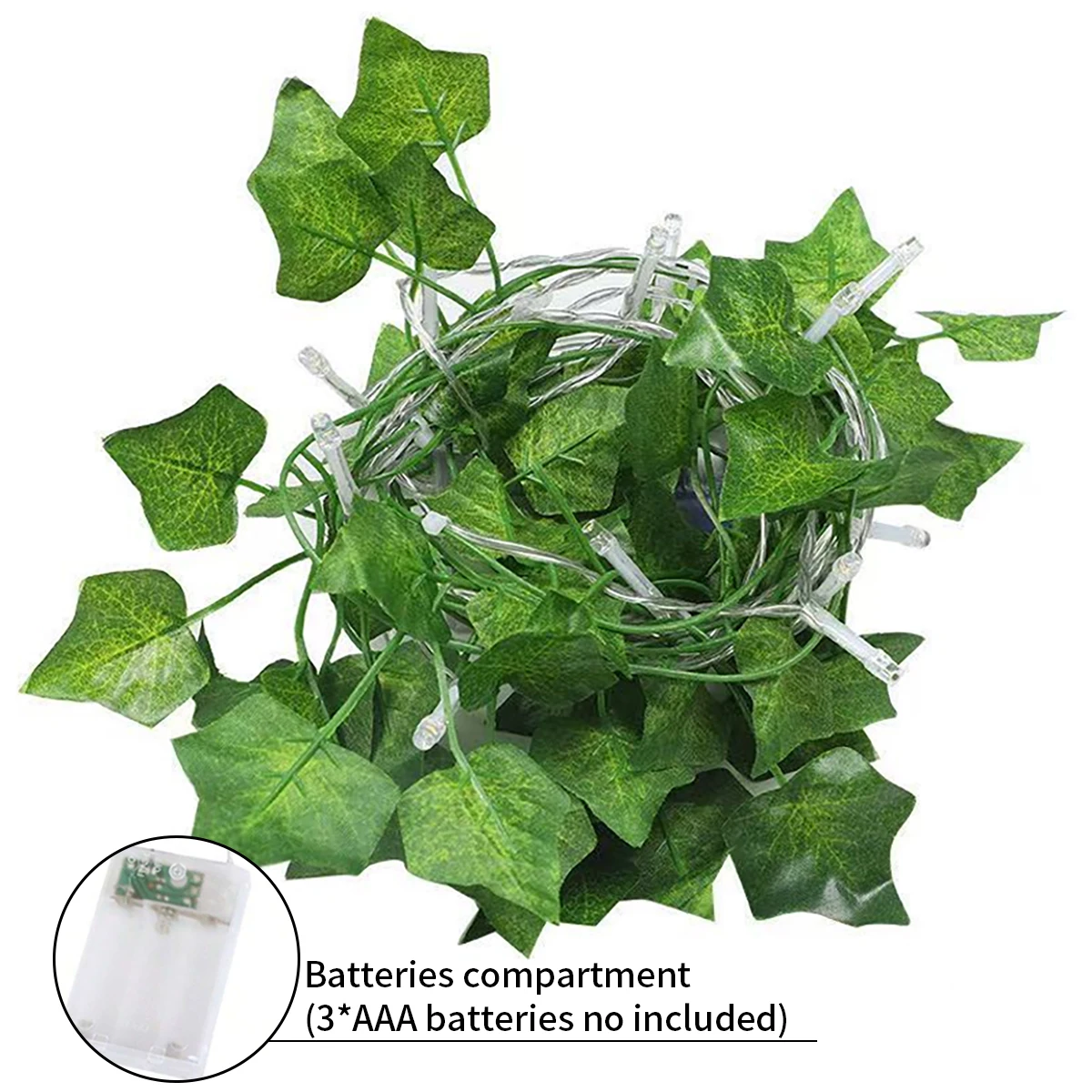Green Ivy Leaf Fairy Light String, Garden Decorative Lights, Decorative Wall Lights, Light String, Perfect for Bedroom, Wedding, Christmas Party, Bedroom Terrace Decoration Lights