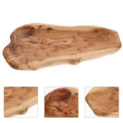 Handmade Root Carving Bowl Bamboo Fruit Salad Bowl Wood Bowl Rectangular Fruit Tray Light Compact Easy
