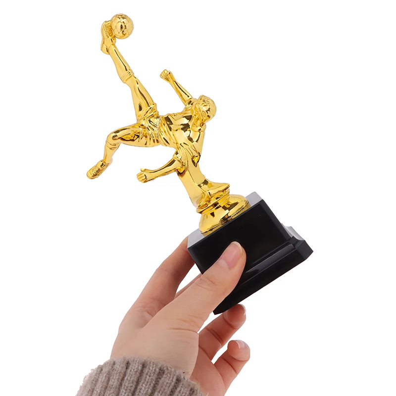 

Football Trophy Award Souvenir Plastic Toy Party Award Trophies Competition Winner Mini Soccer Trophy For Kids Gift