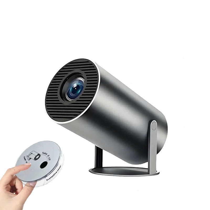 DITONG-Projecteur HD HY300 Plus, Portable, 4K, 1280x720P, Android, Wifi, LED, Home Cinéma, Téléphone, Mini Jeux, Film