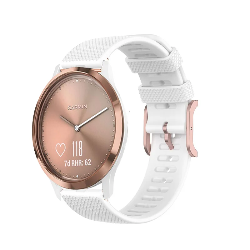Correa de silicona para reloj Garmin Vivomove HR/3/Vivoactive 4/3/Venu 2/Luxe/Style, Correa de reloj de liberación rápida