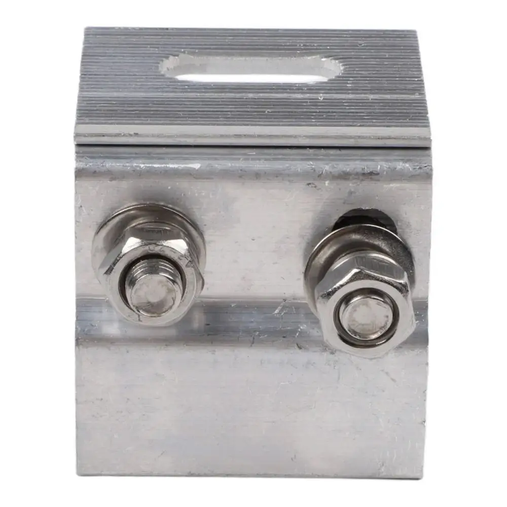 1Pcs Aluminum Alloy Solar Panel Clamp Anodized Stainless Steel Bolts Roof Mounting Bracket Serrated Bite Structure Silver