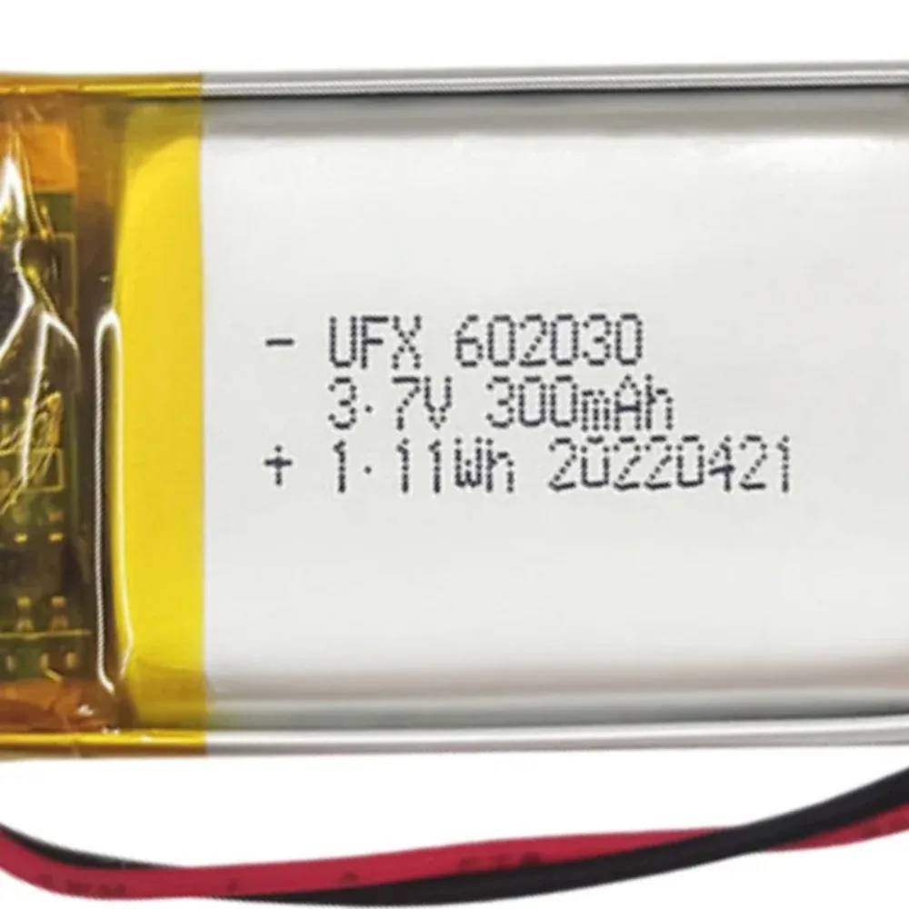602030 3.7V 300mAh Polymer Lithium Rechargeable Battery Replacement For Pet Water Fountain Mite Remover