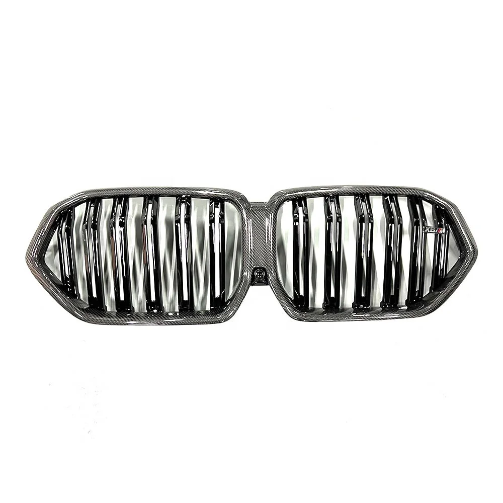 

Carbon Fiber Grill Double Front Bumper Kidney Grille Mesh Grill for X6 G06 2020+