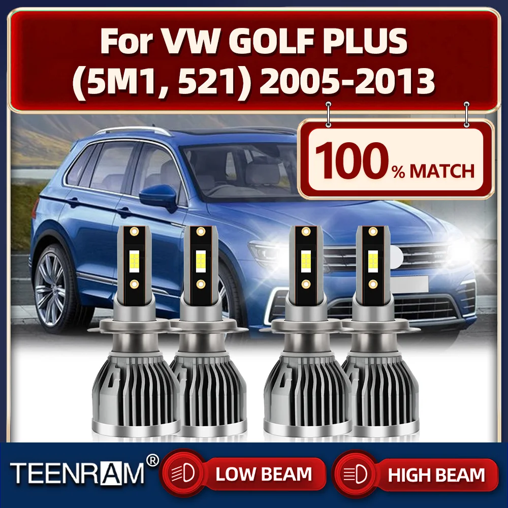 

240W LED Headlight 40000LM High Low Beam Car Lights Bulbs 12V 24V For VW GOLF PLUS (5M1, 521) 2005-2008 2009 2010 2011 2012 2013