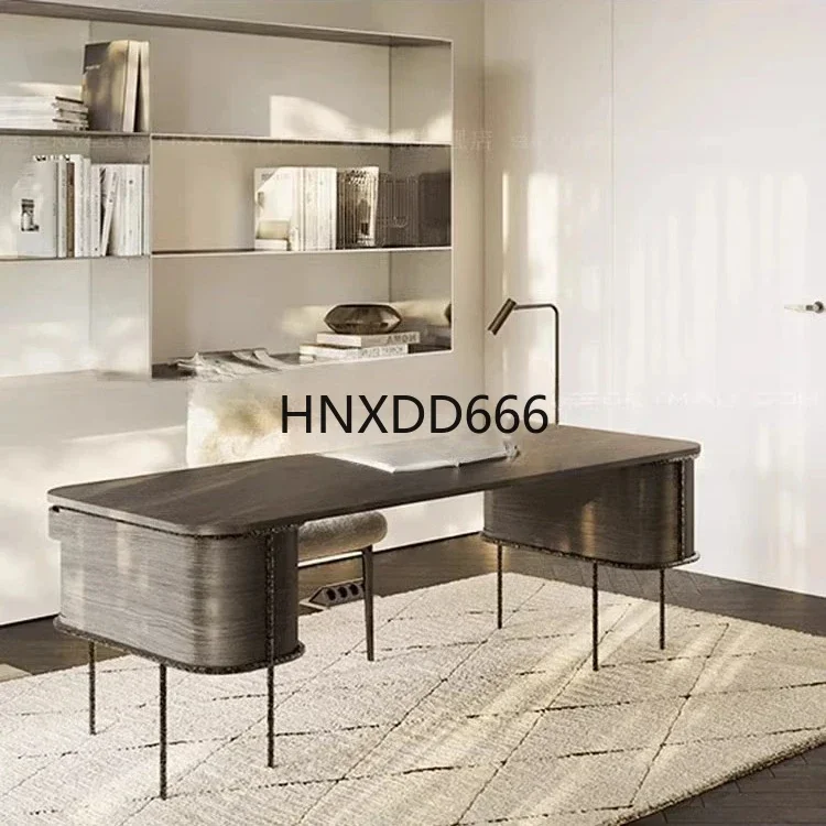 

Large desk, Italian minimalist light luxury desk, boss table