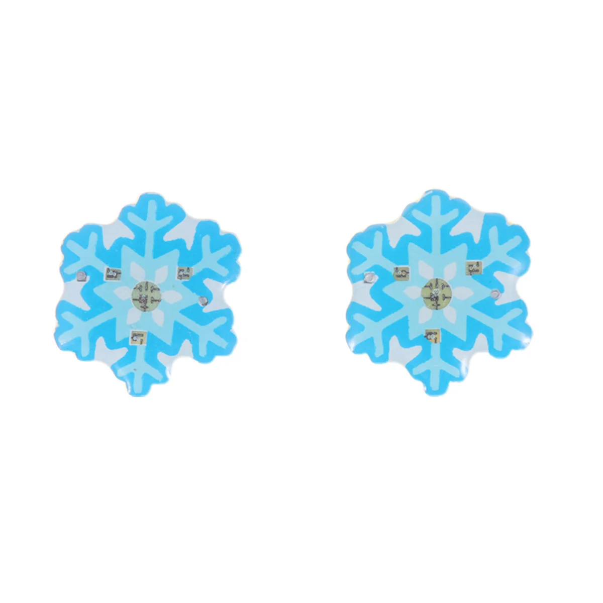 25 pçs camisa esmalte boutonniere natal glitter broches led emblemas brilhantes para ornamento de árvore meia decoração artesanato