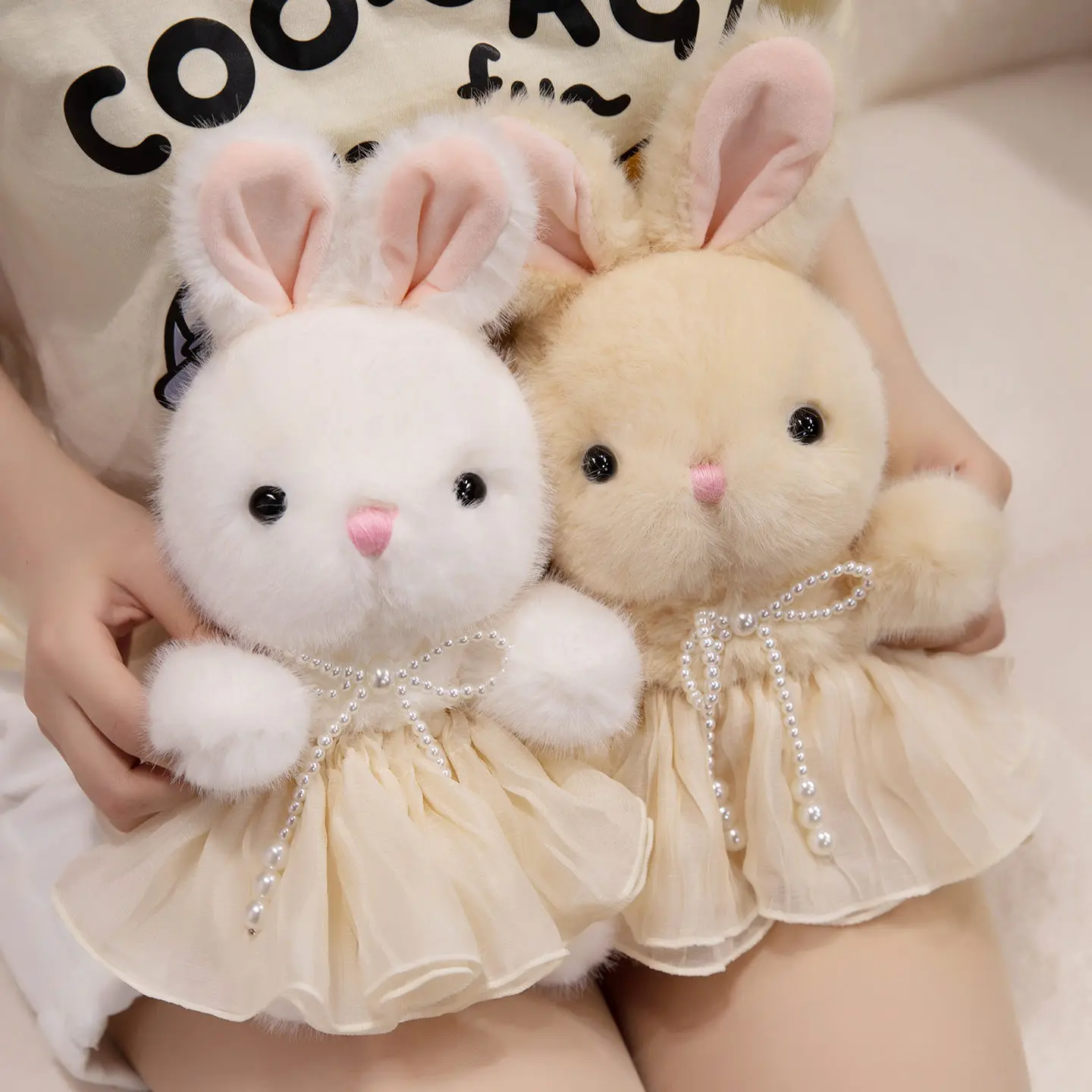 

30cm Cute Rabbit Plush Toy Stuffed Animal Bunny Rabbit Wear Skirt Sweater Accompany Sleeping Doll Girls Birthday Gift