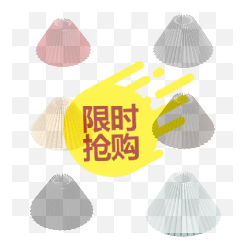 Minimalist Pleated Lampshade Modern Style Table Lamp Cover Washable Light Cover For Pendant Floor Lamp Retro Chandelier Cover