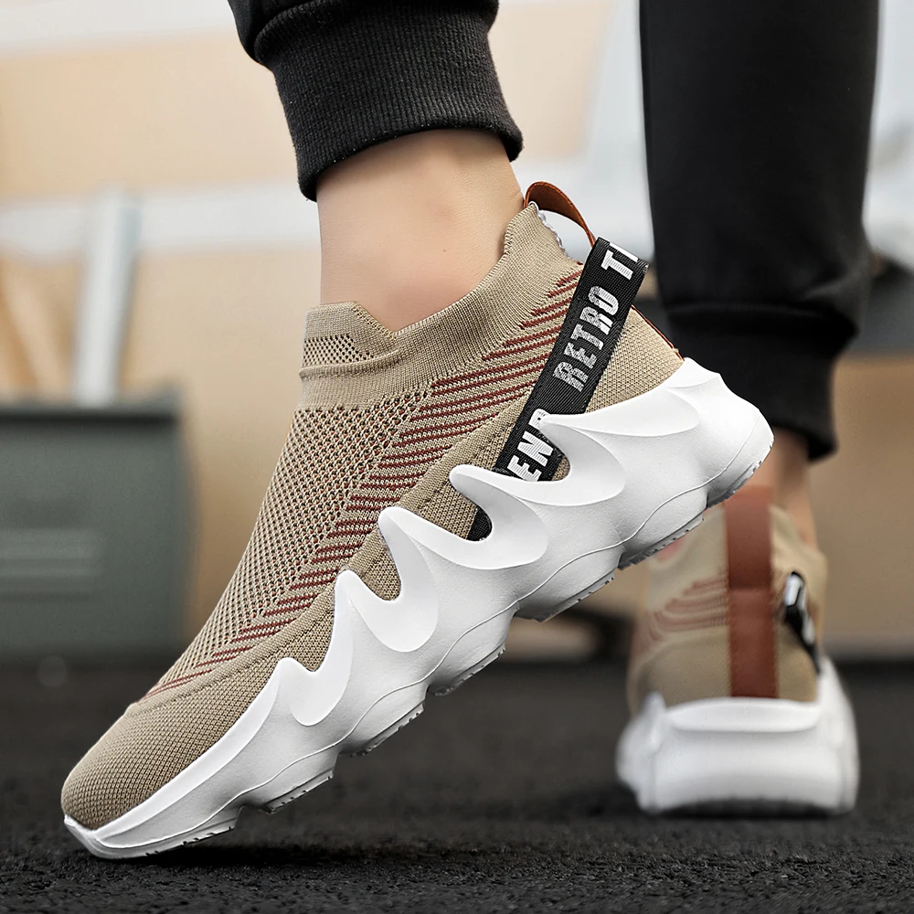 Herren Outdoor-Wander- und Laufschuhe in großen Größen, bequeme, vielseitige, modische Sportschuhe für Paare zum Training. – Detail 9