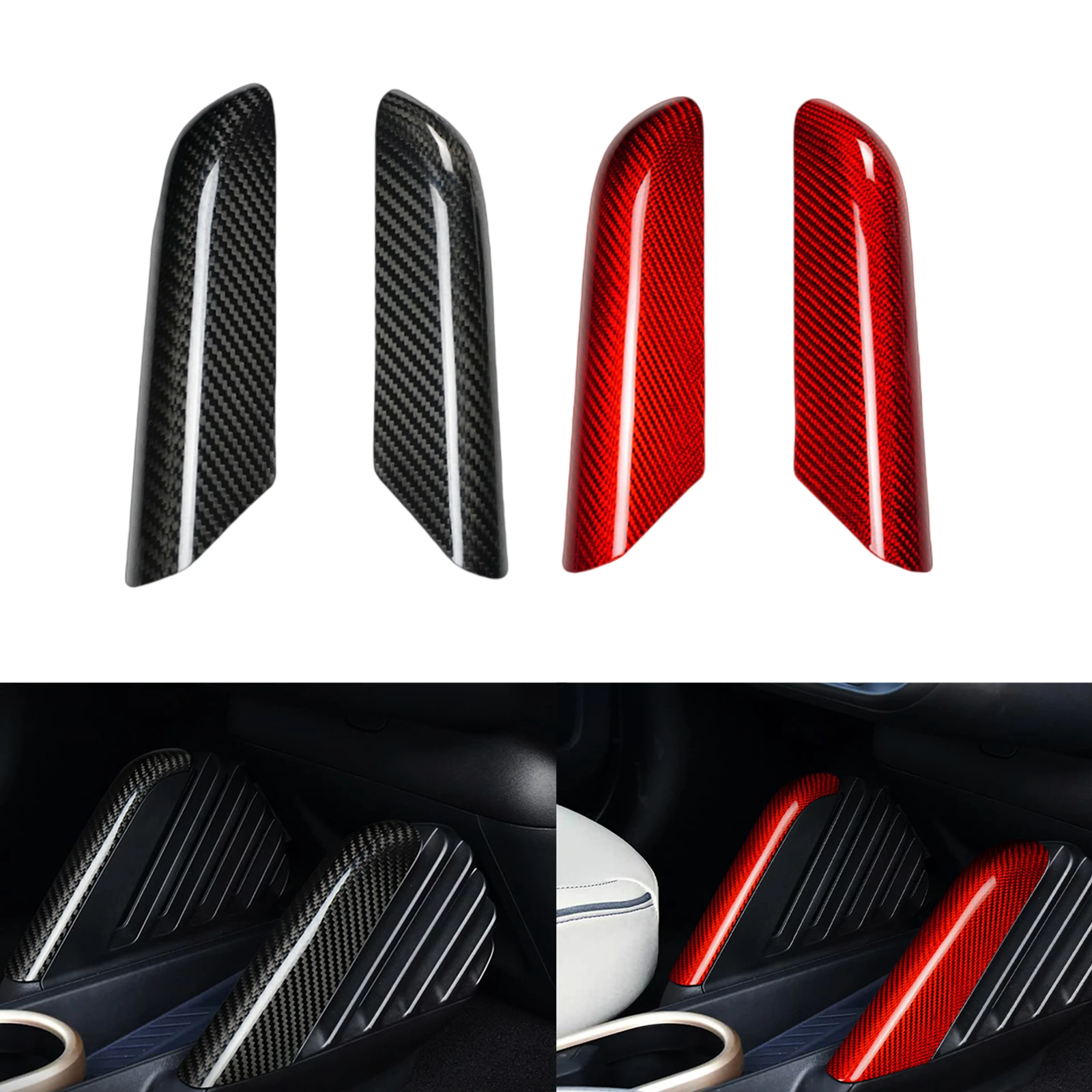 Interior Center Control Console Lower Two Side Cover Frame Decoration For Mini Cooper S SE J01 2024-2025