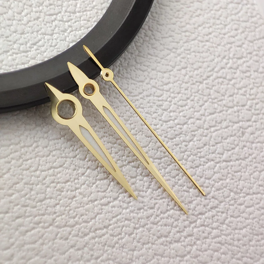 NH35 Hands Green Luminous Hands Simplicity Golden Sword Shape Hands Watch Accessories A146  For NH34 NH36 NH38 Movement