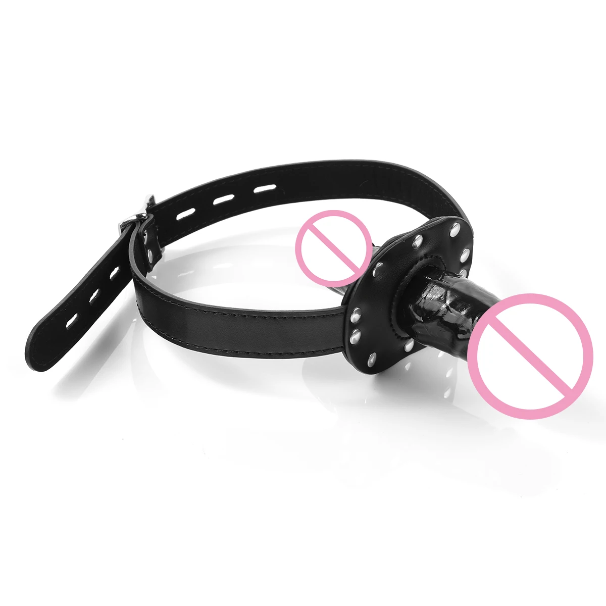 Locking Belt Dildo Mouth Gag BDSM Gag Blow Job Training Bondage Harness Sex Adult Supplies Products Fetish Toys For Couples