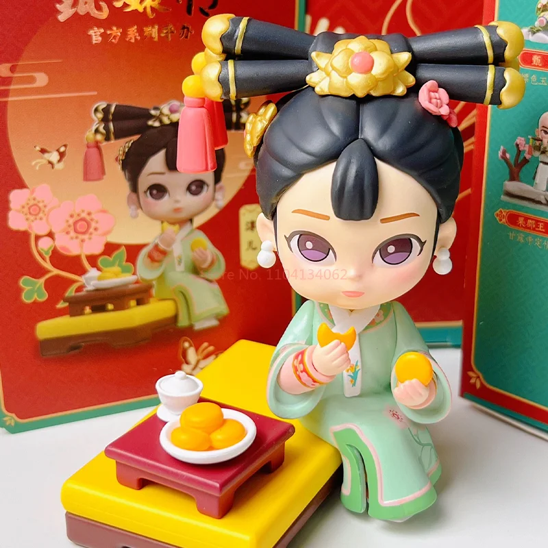 Zhen Huan Chuanxi Noble Consort Hua Fei Nian Shi Lan-serie Blind Box Officiële handgemaakte Koi Picking Fun Trendy Ornament Gift Two