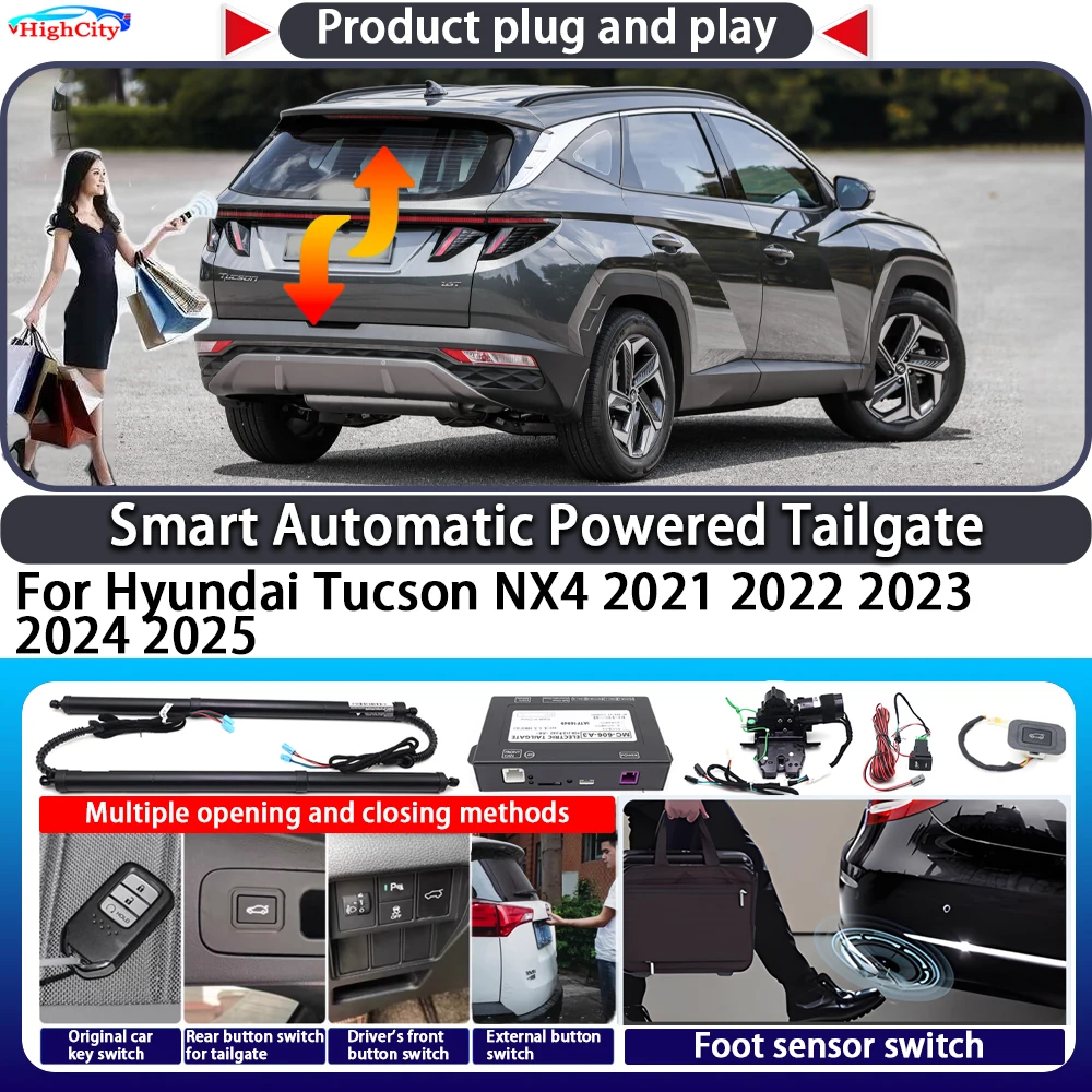 

For Hyundai Tucson NX4 2021 2022 2023 2024 2025 OEM Smart Automatic Powered Tailgate Key Control Trunk Lift Close Power Tailgate