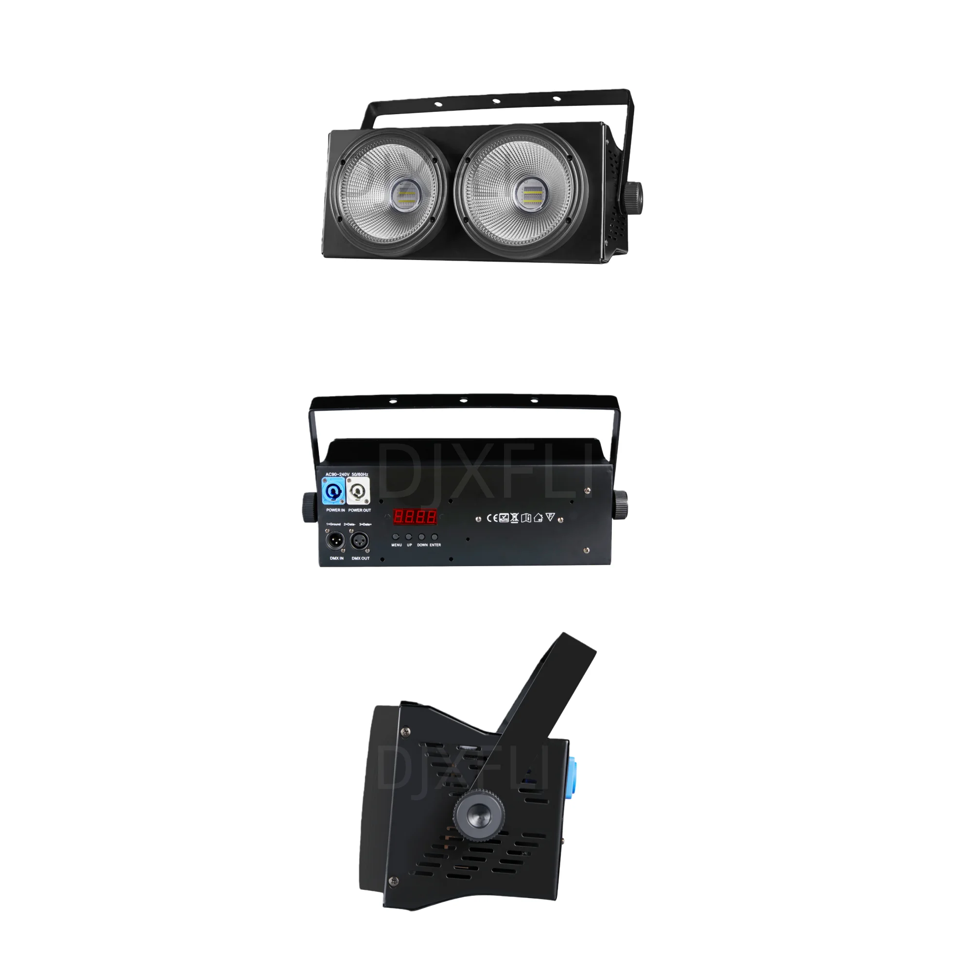 2x100W LED COB 2in1 Warm White +White Light Professional Stage Lighting With DMX Dimmable Control for Performance Disco DJ