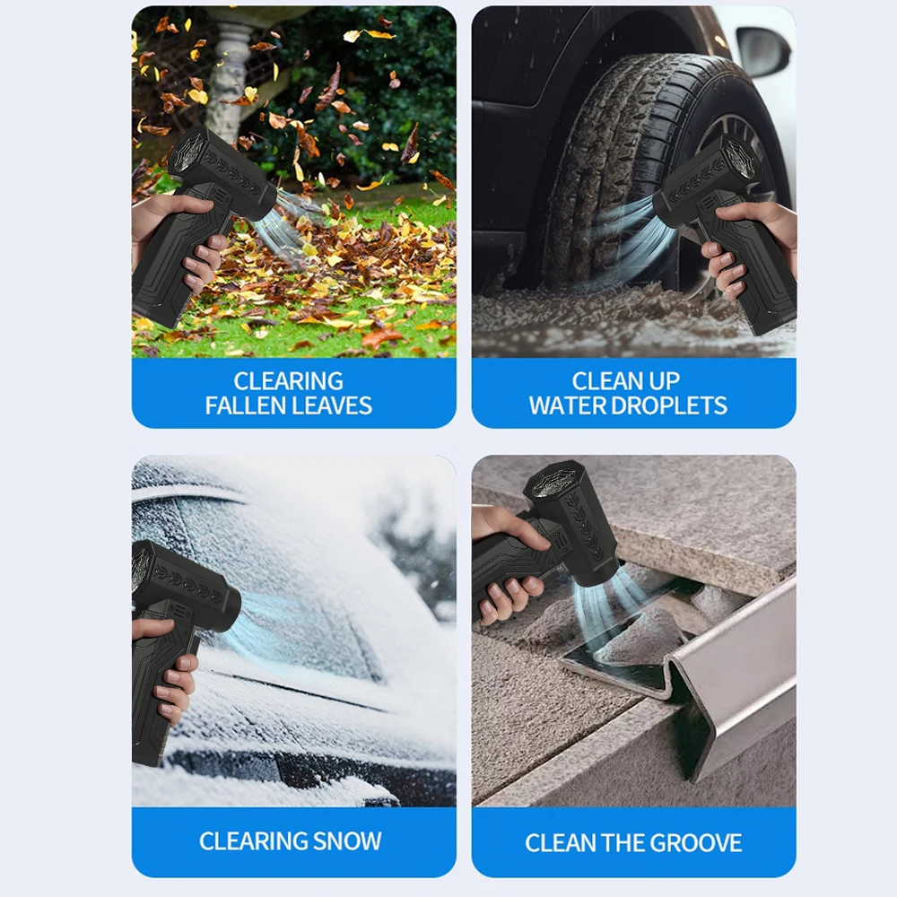 منفاخ هواء محمول قوي مروحة توربو صغيرة 10000 مللي أمبير 600 جرام التوجه 70 متر/الثانية الرياح فرش منفضة إزالة أوراق مجفف لوحة المفاتيح #6