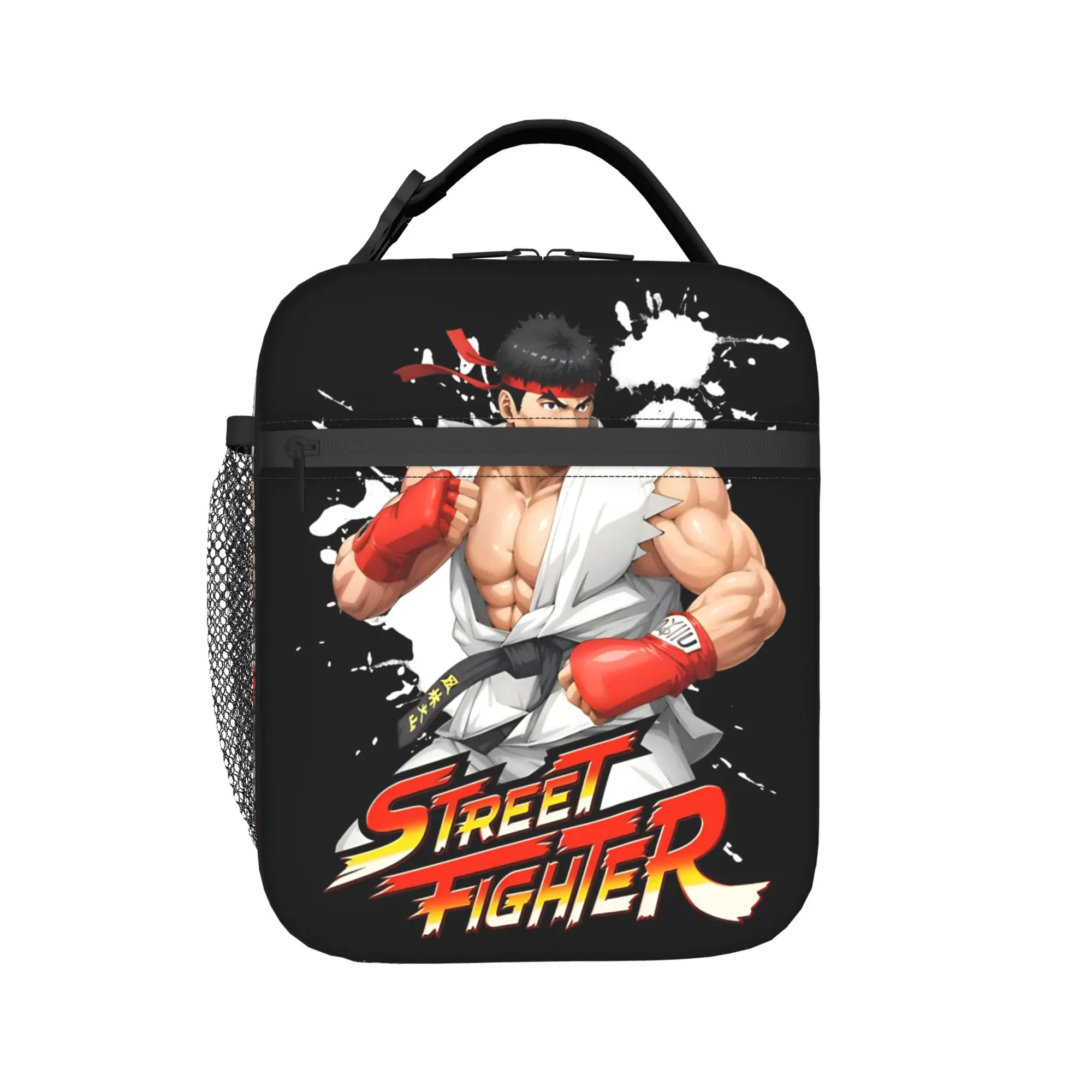Streets Fighters RYU Movie 2026 Insulated Lunch Bag for Men Women  Storage Food Box Portable Cooler Thermal Lunch Box For Travel