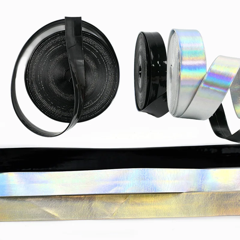 

10Meters 5-20mm PU Mirror Webbing Strap Faux Leather Tape Jewelry Headdress Decoration Ribbon Band Clothes Edge Crafts Supplies