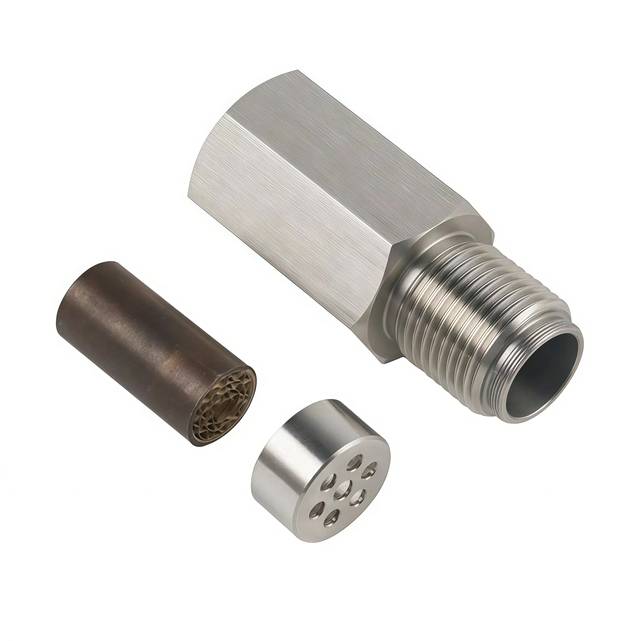 1 unidad Adaptador de sensor de oxígeno para coche, para la eliminación de la luz de advertencia del motor, mini convertidor catalítico de intervalo para sensor de oxígeno de red catalítica