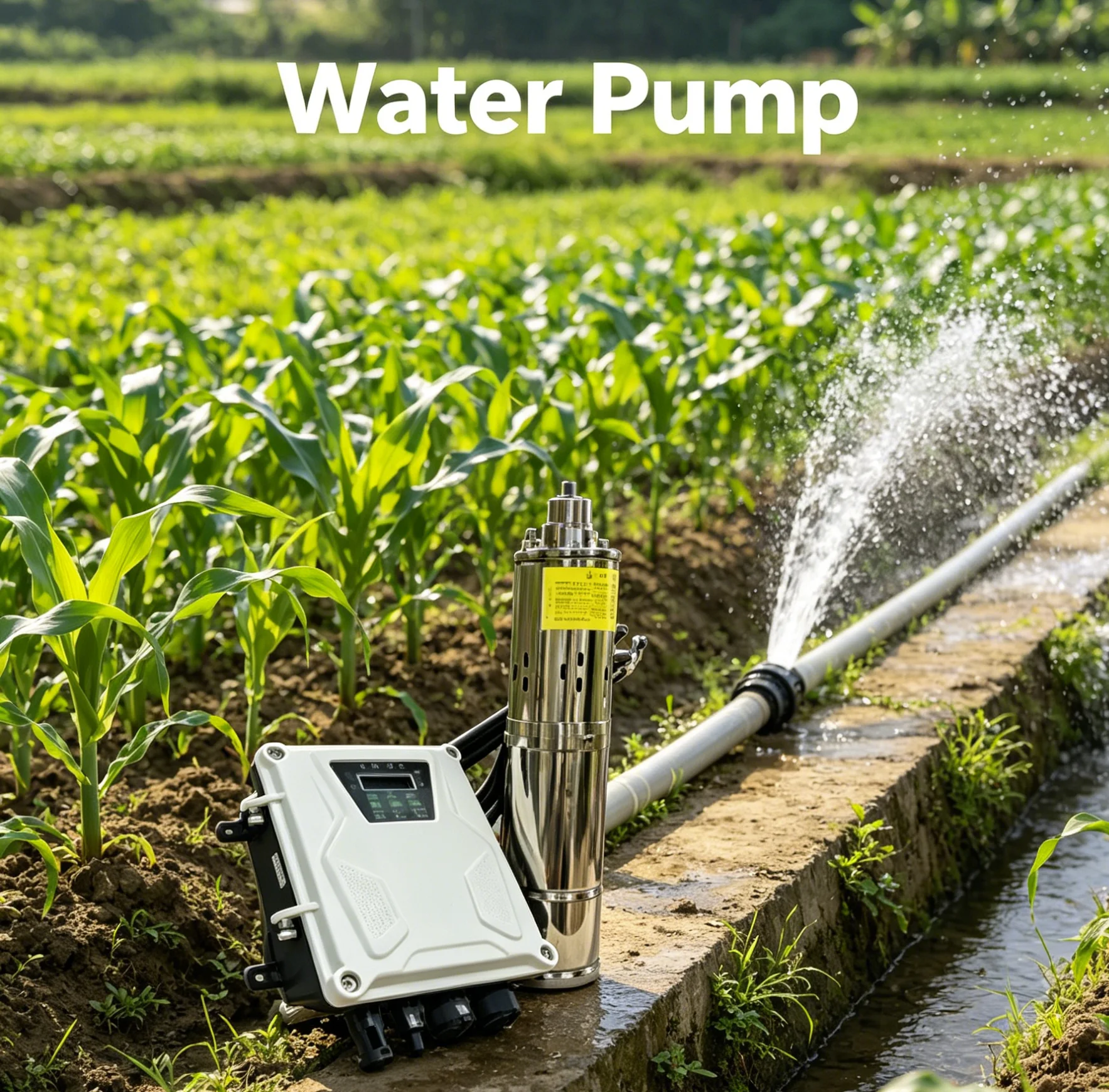 24V DC 210W 3 Inch  Submersible Deep Well Pump 1.8m³/h Max Flow 80m Lift 0.75 Inch Outlet  Powered Water Pump for Well