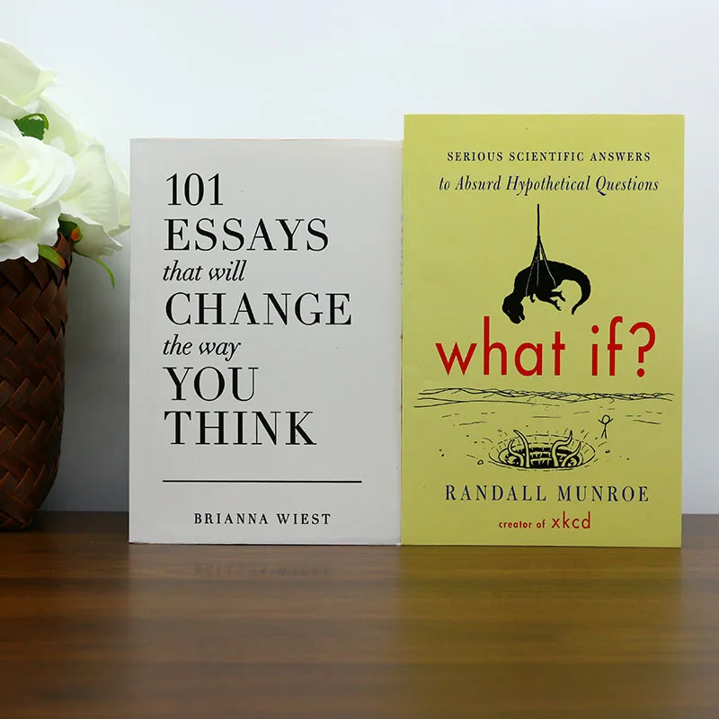 

《101 Essays That Will Change the Way You Think》+《What If》Mind-Expanding Book Set Ideal for Chrismas holiday gifts Can be a gift