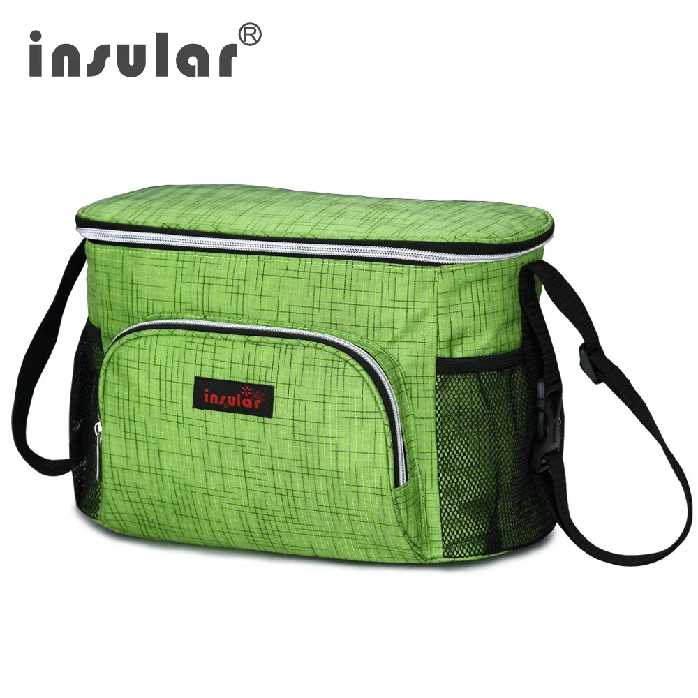 Insular Brand Portable 600D Polyester Mommy Travel Baby Diaper Bag Thermal Stroller Hanging Bag Organizer Nappy Bag