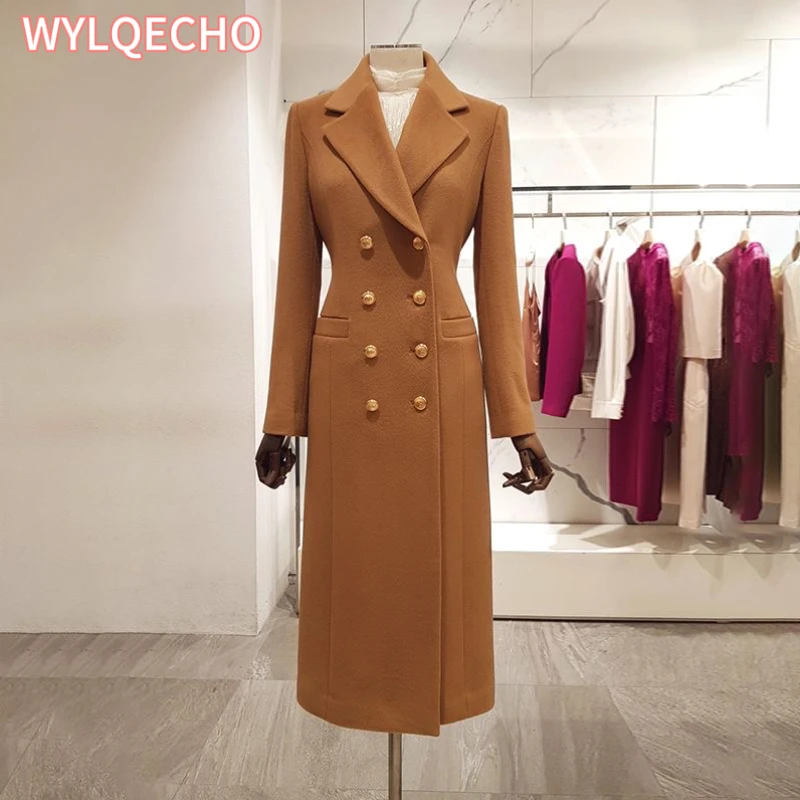 

Women Long Jackets Suits Double Breasted Lapels Slim Fit Tailored Luxury Birthday Party Dresses New Blazer Clothes Ladies