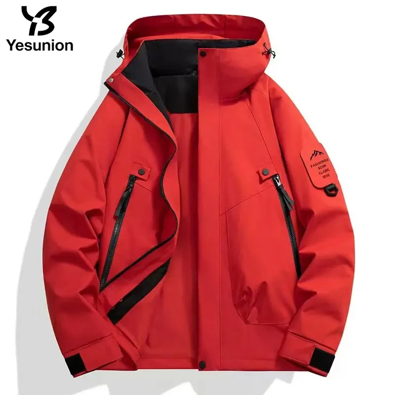 Unisex Waterproof Jacket Camping Trekking Windbreaker Women's Men's Outdoor Windproof Rain Coat Antifouling Hooded Jackets - Image 5