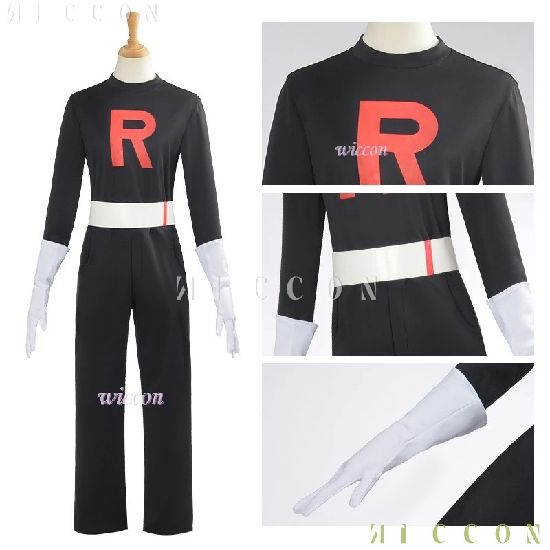 disfraz halloween mujer Team Leader Uniforms Halloween Costumes Rockket Jessica Jessie Musashii James Kojiro Men Women Clothing