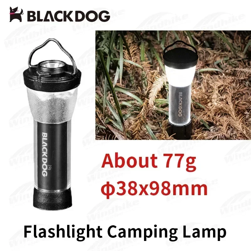 

Black Dog Multifunctional Camping Lamp Ipx4 Ultralight Portable 3rd Gear Adjustable Tent Hanging Flashlight