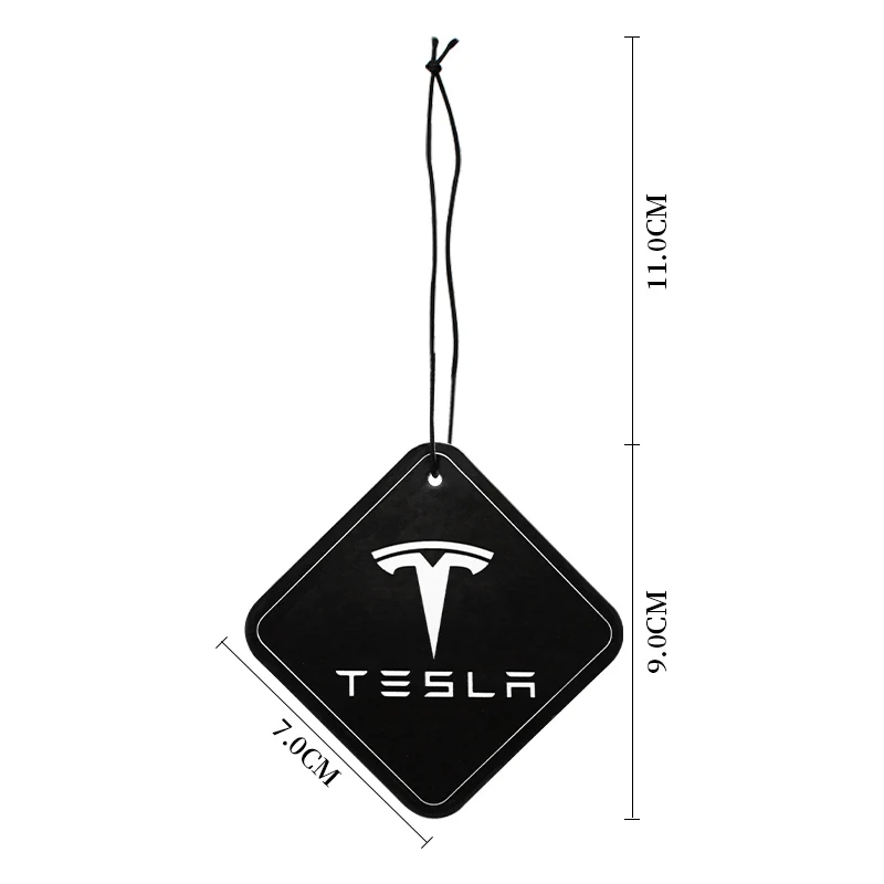 For Tesla Model 3 Model Y Model S Model X Car Logo badge Air Freshener Auto Interior Rearview Mirror Pendant Emblem Accessories