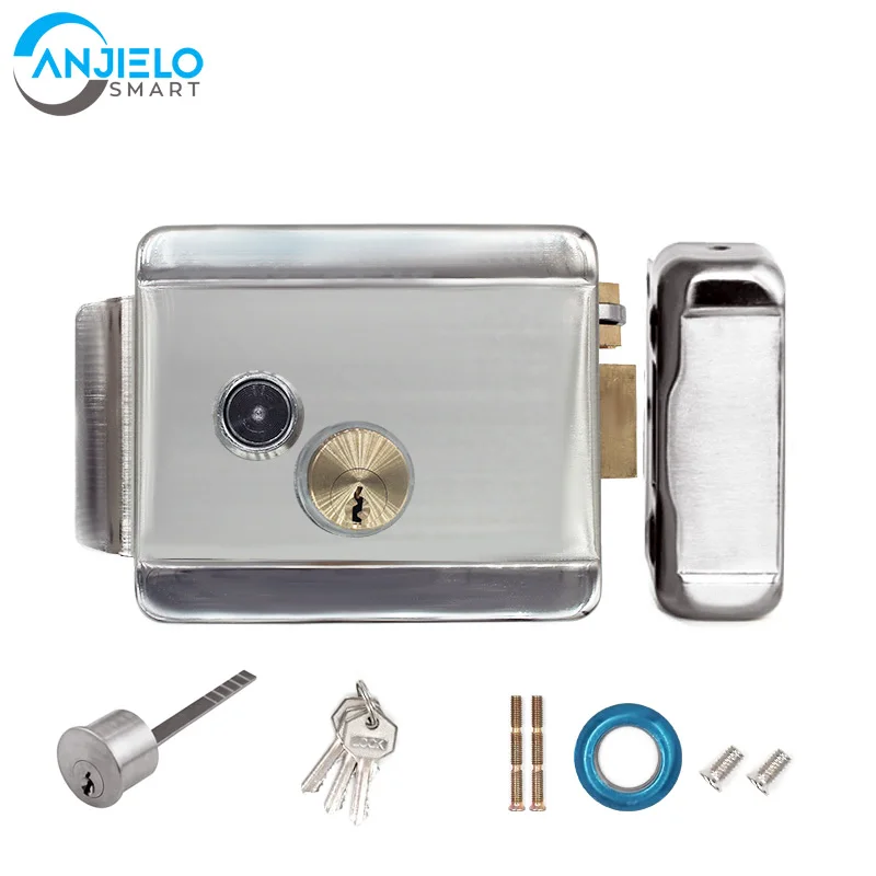 Anjielosmart Electronic Control Lock for Video Intercom System Electric Door Lock