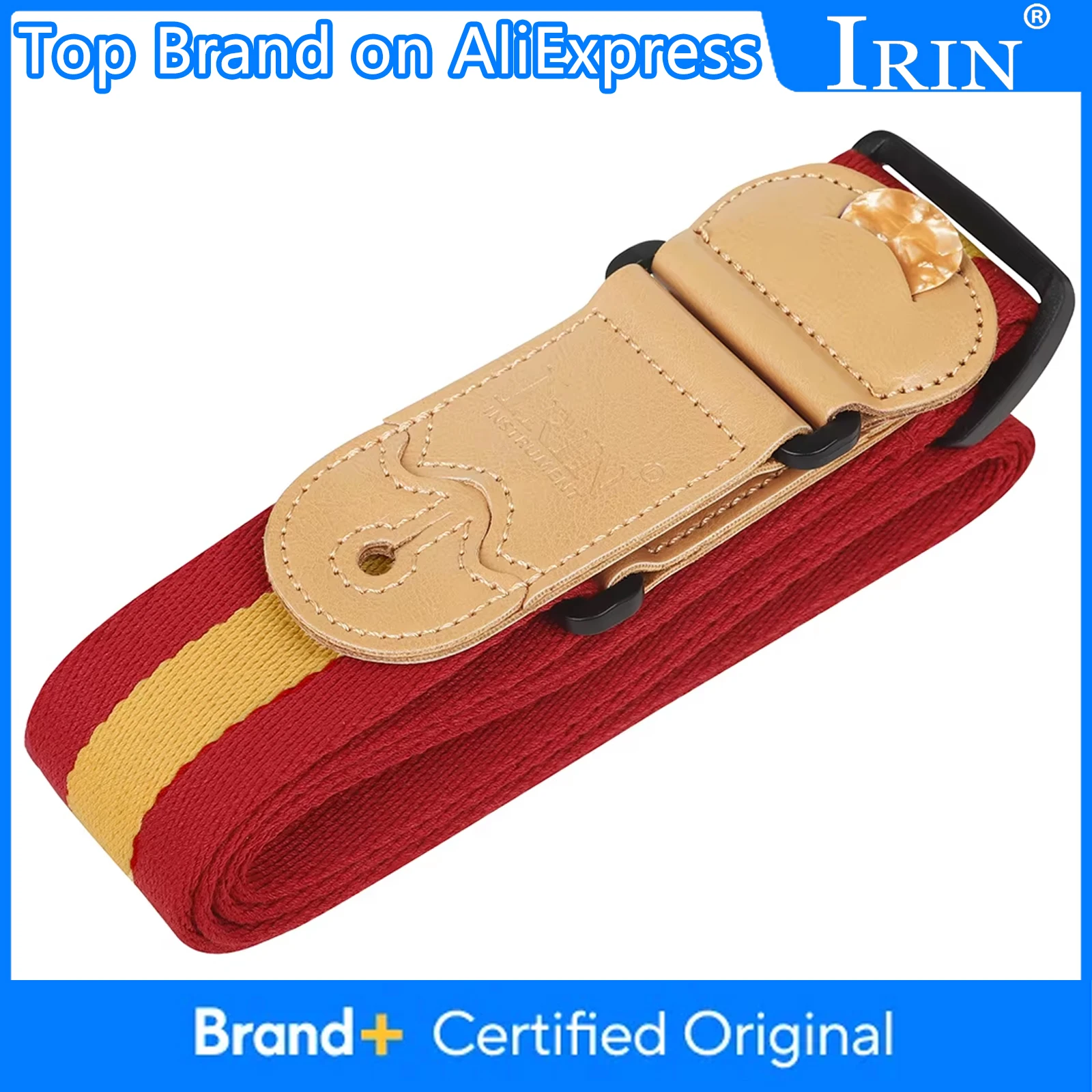 

IRIN разноцветные нейлоновые гитарные ремни, регулируемый гитарный ремень для акустических и электрических бас-гитар, аксессуары для музыкальных инструментов