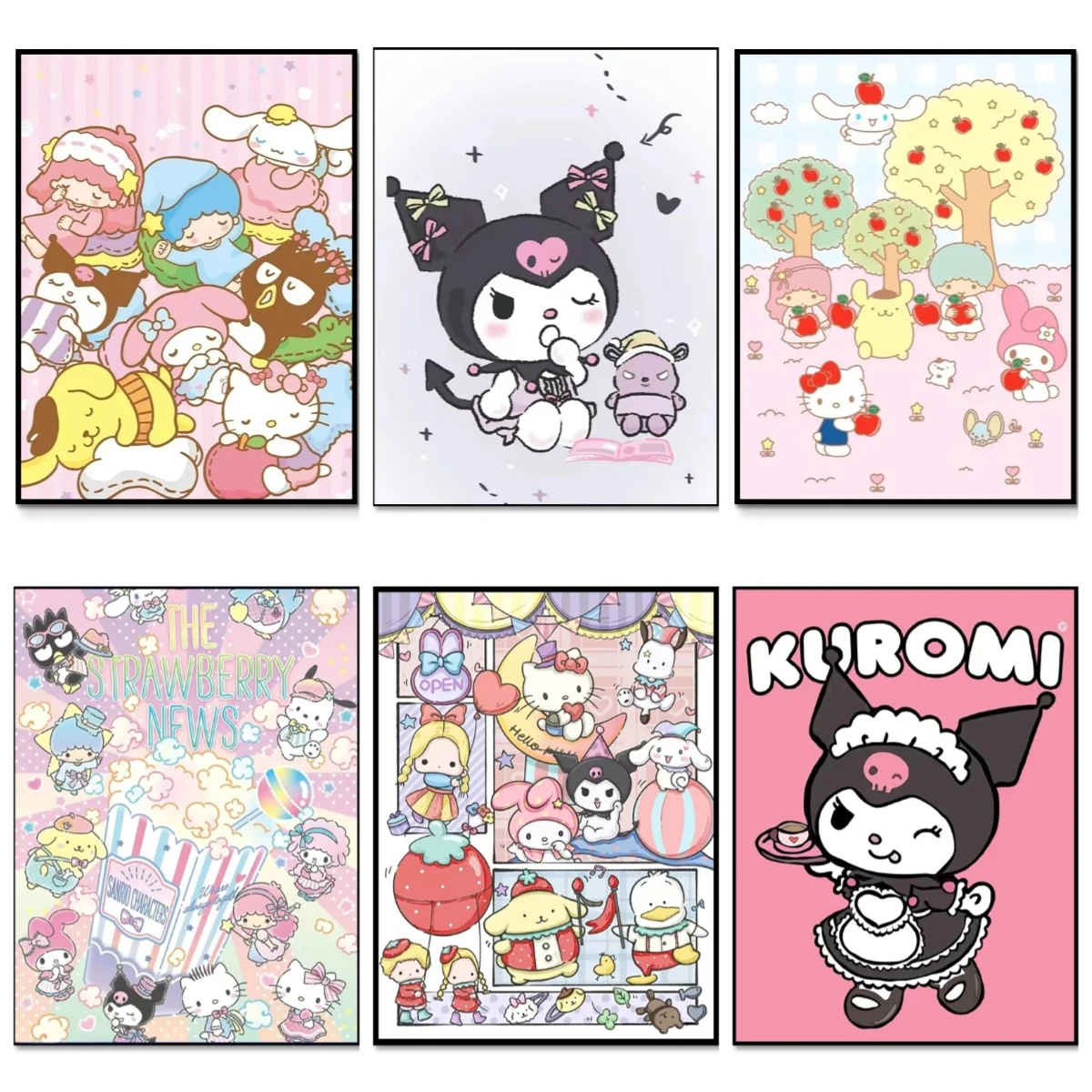 

1000pcs Jigsaw Puzzle, Kuromi Melody Cartoon Anime Puzzle, Perfect for DIY Creative Fun with Family,Gift ,teasing Toy