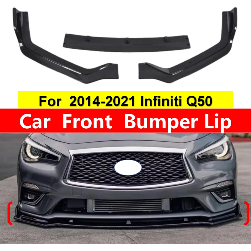 

Front bumper lip plug for Infiniti Q50 2014 – 2021 (non-suitable sport) lower bumper separator protector for racing bumpers