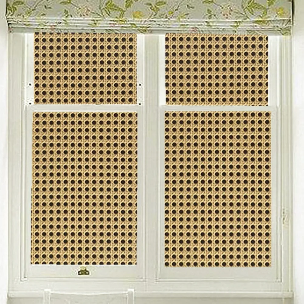 

Ретро 3D обои из ротанга, ПВХ, водонепроницаемая наклейка на стену, съемная самоклеящаяся наклейка для ремонта мебели